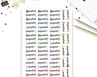 PRESCHOOL Script Stickers! Perfect for your planner or journal! SCRIPT-052
