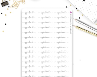 APPOINTMENT Script Stickers! Perfect for your planner or journal! SCRIPT-006