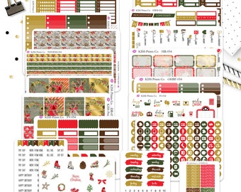 VERTICAL The "Totally Sleighed It" Weekly Kit!  Perfect for vertical planner layouts!  Full-054