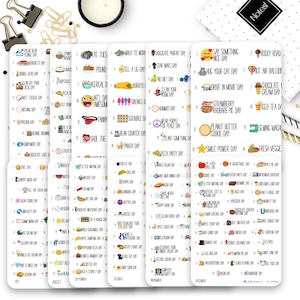 Wacky & Special Holiday Variety Icons Stickers! Perfect for your Planner! IC-153