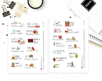 Naklejki Winter Bucket List! Idealne do Twojego planera lub dziennika! IC-151