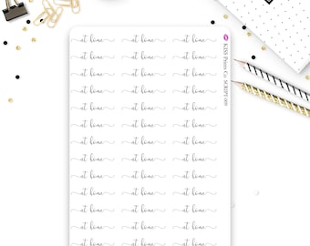 AT HOME Script Stickers! Perfect for your planner or journal! SCRIPT-009