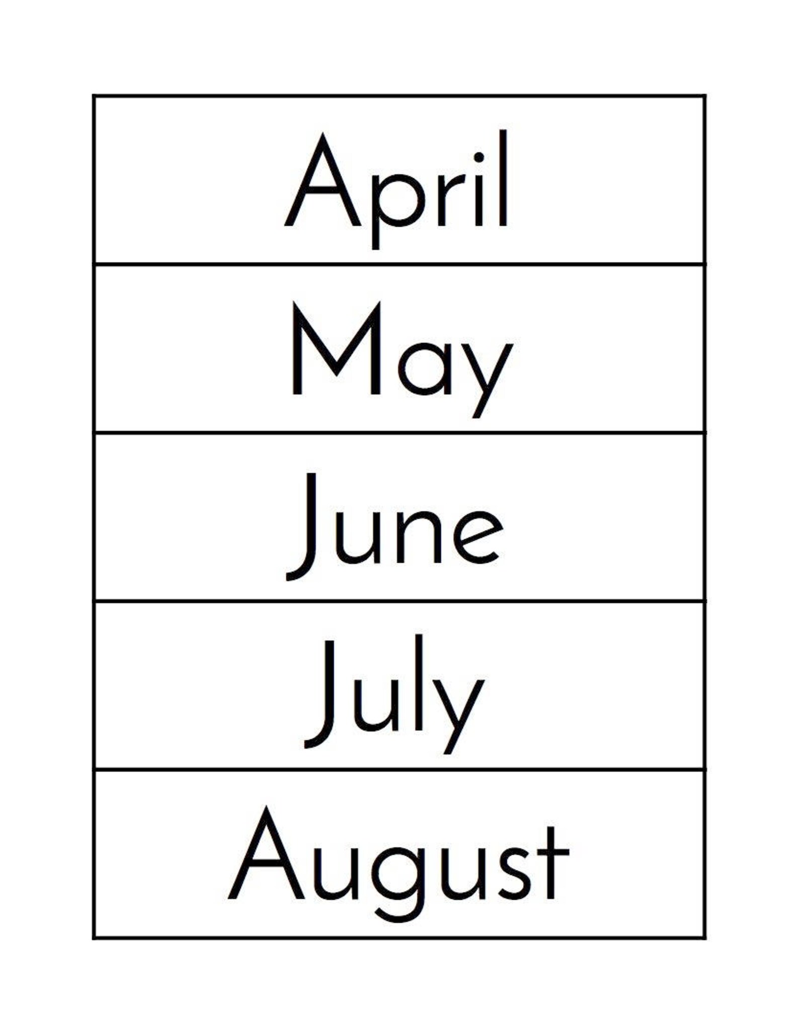 Calendar Cards - Etsy