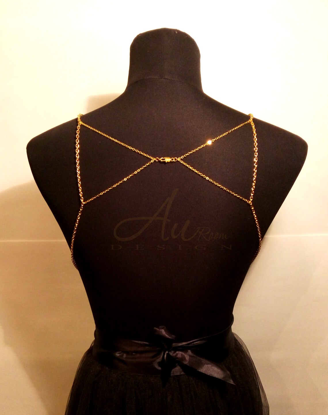 Chain on a body a chain on a breast chains long Etsy