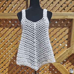 CROCHET PATTERN, Crochet Top Pattern -  Easy Crochet Tank Top Pattern in sizes S - XXL