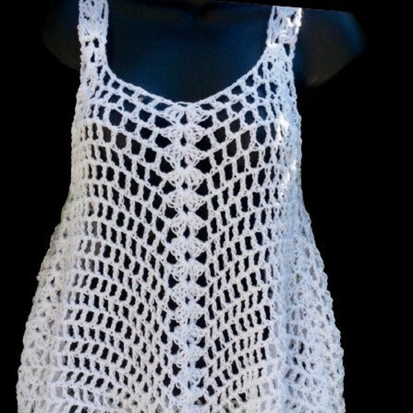Crochet Tank Top PATTERN, Crochet Pattern - Women crochet pattern- sizes: S-XXL