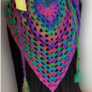 Triangle Scarf, Crochet Cowl, Crochet Shawl