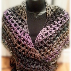 Chunky Scarf, Crochet Cowl, Soft Wrap, Crochet Shawl