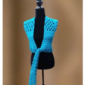 Adora Crochet Wrap Top, Häkel Top