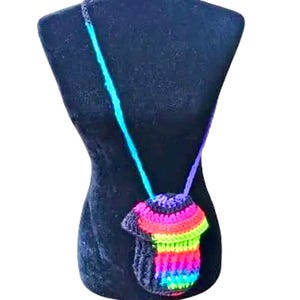 Magic Mushroom Pouch, Mushroom Handbag, Crochet Mushroom Purse, Toadstool Bag, Witchy Bag