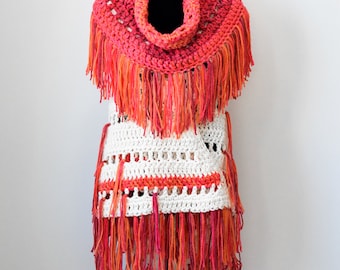 Chal y bufanda Blessings Ombre (2 patrones en PDF), patrón de ganchillo fácil de Claudia's Crochet Creations.