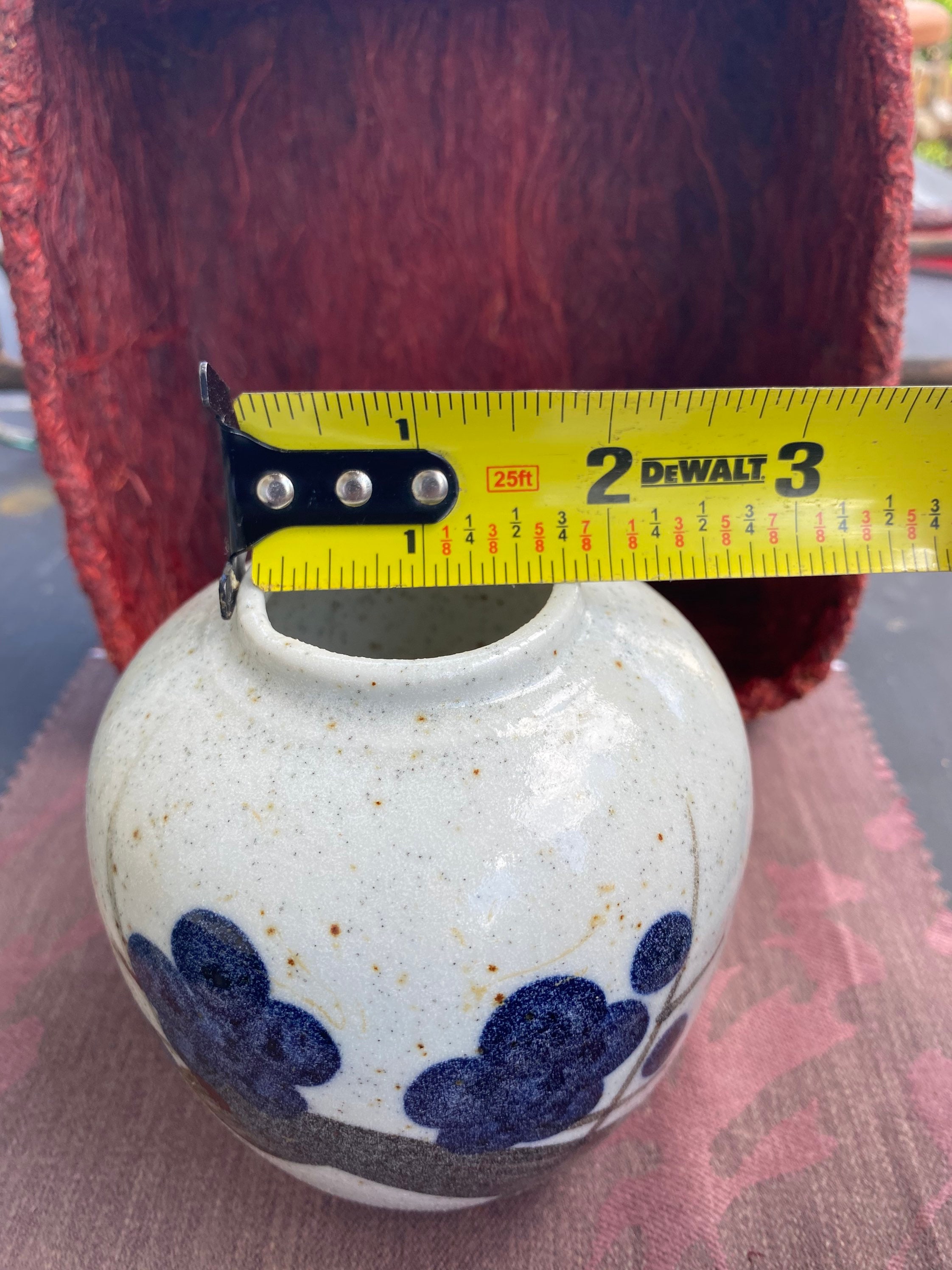 Oriental Inspired Vase With Marking Beautifully Designed Etsy India