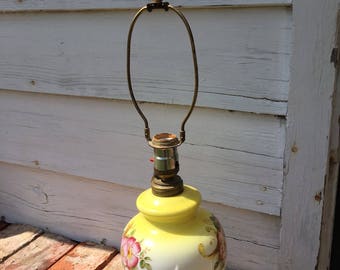 Antique Fostoria Glass Company Table Lamp