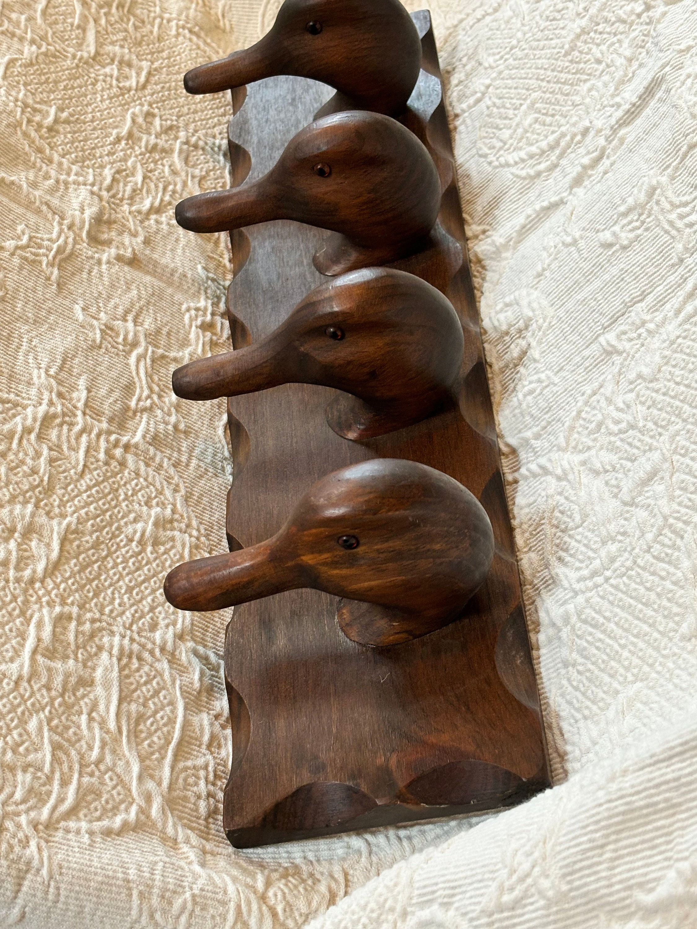 Quack Rack Decoy Rack Vintage Duck Decoy Heads Coat Hooks/hat Rack - Etsy