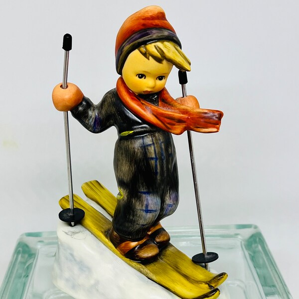 Hummel Skier Figurine #59 Goebel Germany With Original Box