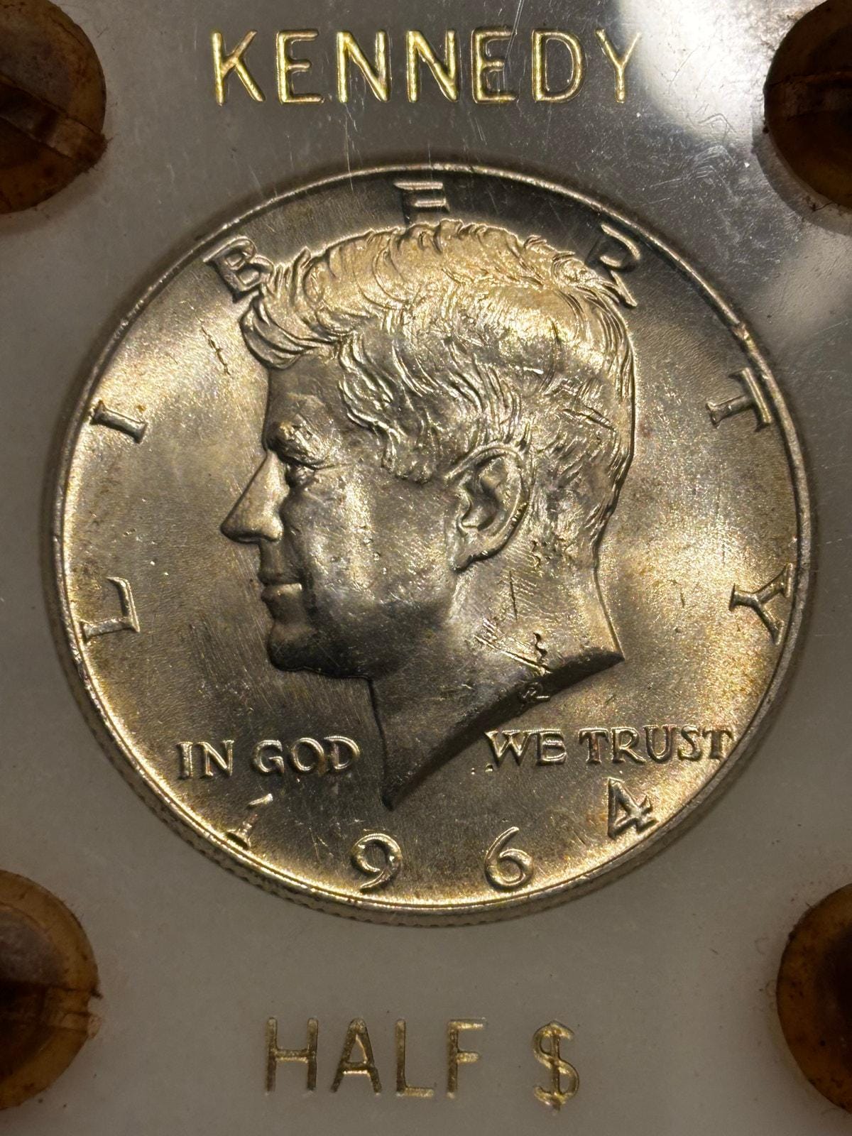 1964 Kennedy Half Dollar No Mint - Etsy, image size:1200x1600