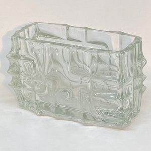 Mid Century Modern Clear Designed Vase by Vladislav Urban for Sklo Union, Europe