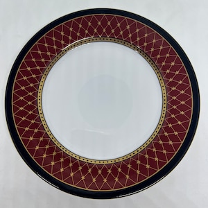 Fitz & Floyd porcelain Set Of 4 Saucers in the French Imperial Chaumont pattern