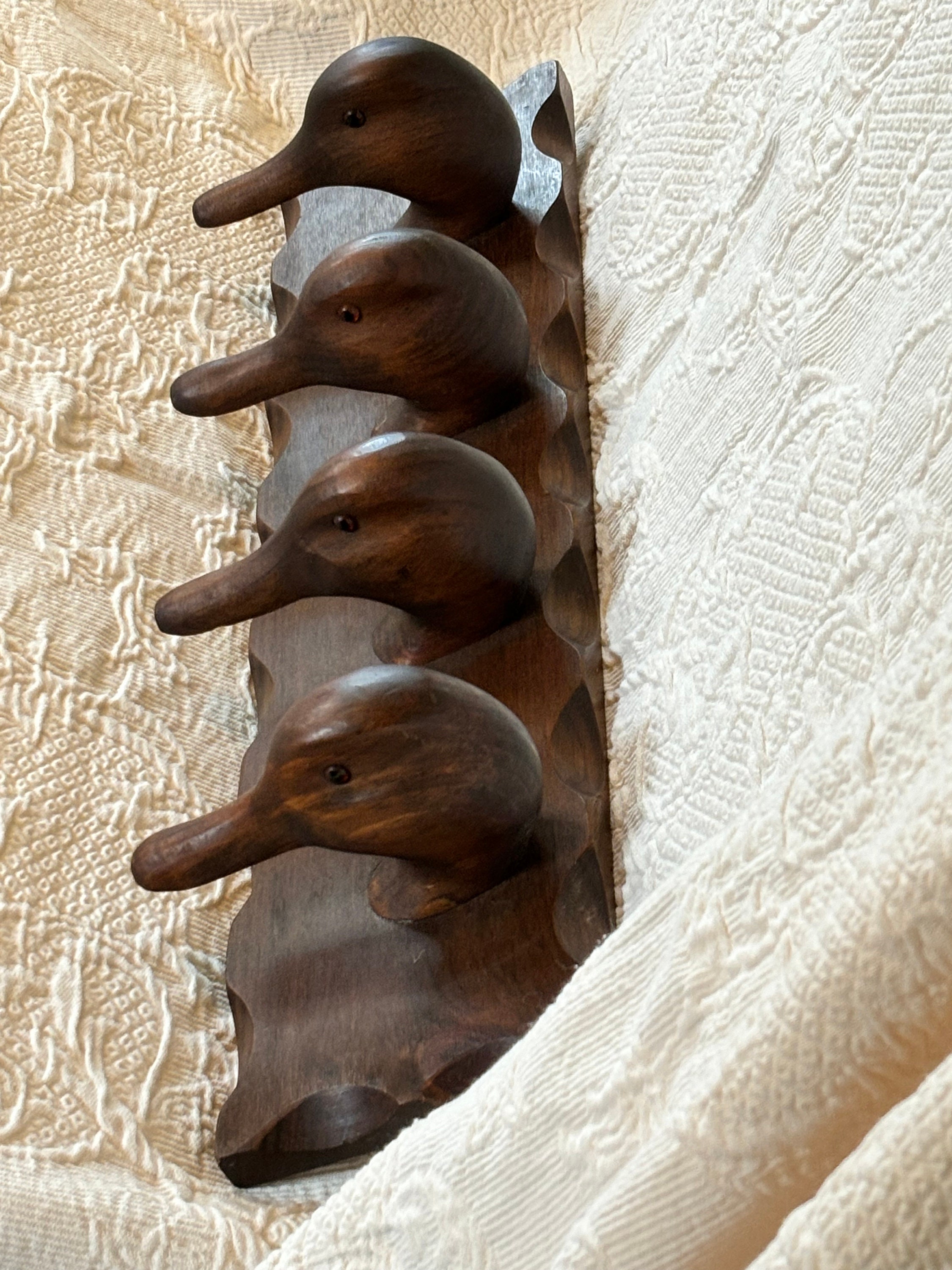 Quack Rack Decoy Rack Vintage Duck Decoy Heads Coat Hooks/hat Rack - Etsy