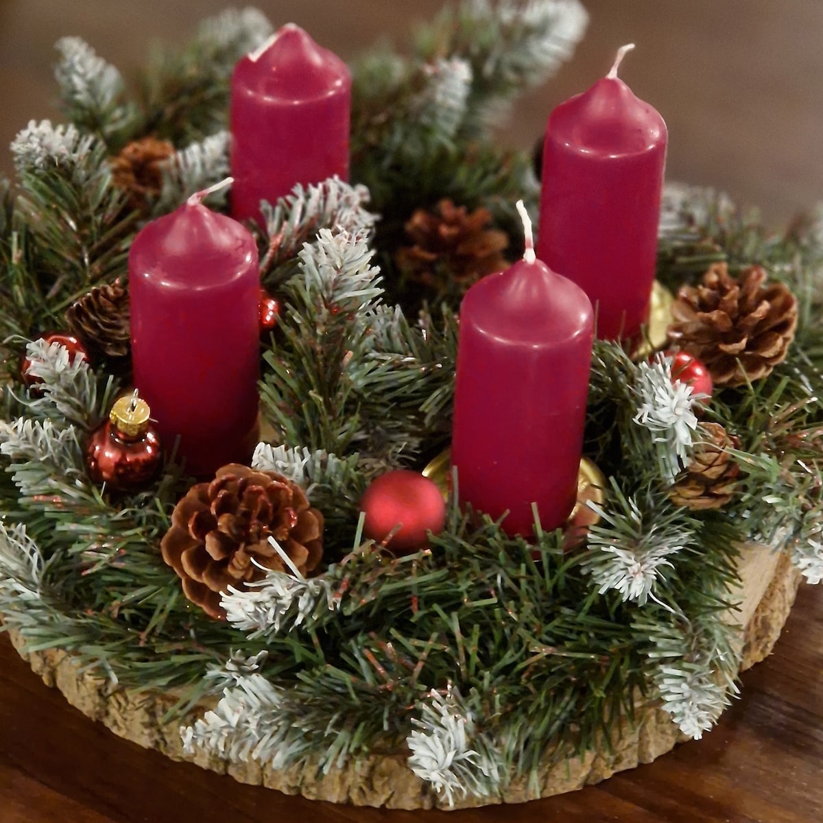 Wood Advent Wreath