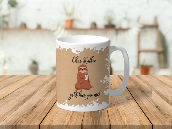 Bedruckte Tasse mit B/är und Spruch Ich mag dich sooooo viel