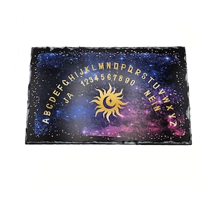 Pendulum board professional pendulum board made of slate pendulum board black gold 39 x 24 cm German pendulum pendulum pad pendulum fortune telling