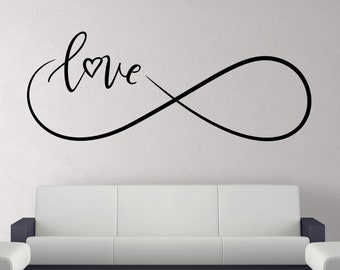 Custom wall decal infinity 60 colours wall sticker