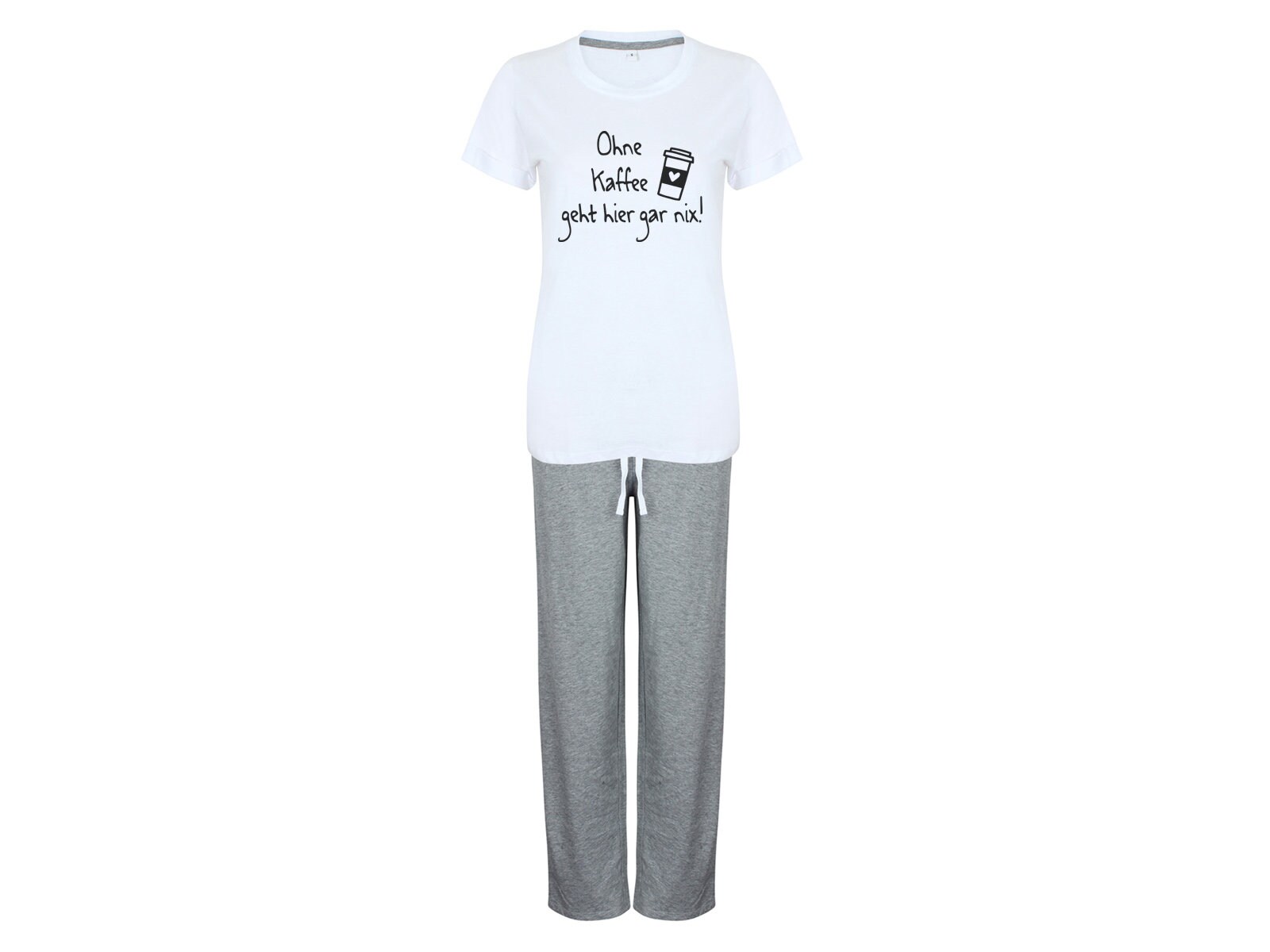 Pyjamas With Saying Without Coffee Nothing Works Here
