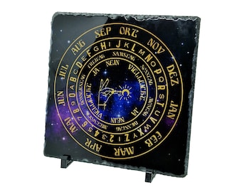 Pendulum board made of slate 30 x 30 cm pendulum board pendulum board German pendulum pad pendulum fortune telling