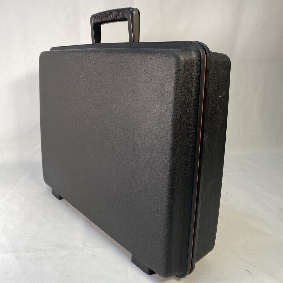 Black Vintage 1980s Delsey Club Hard Shell Key Lock Briefcase Etsy