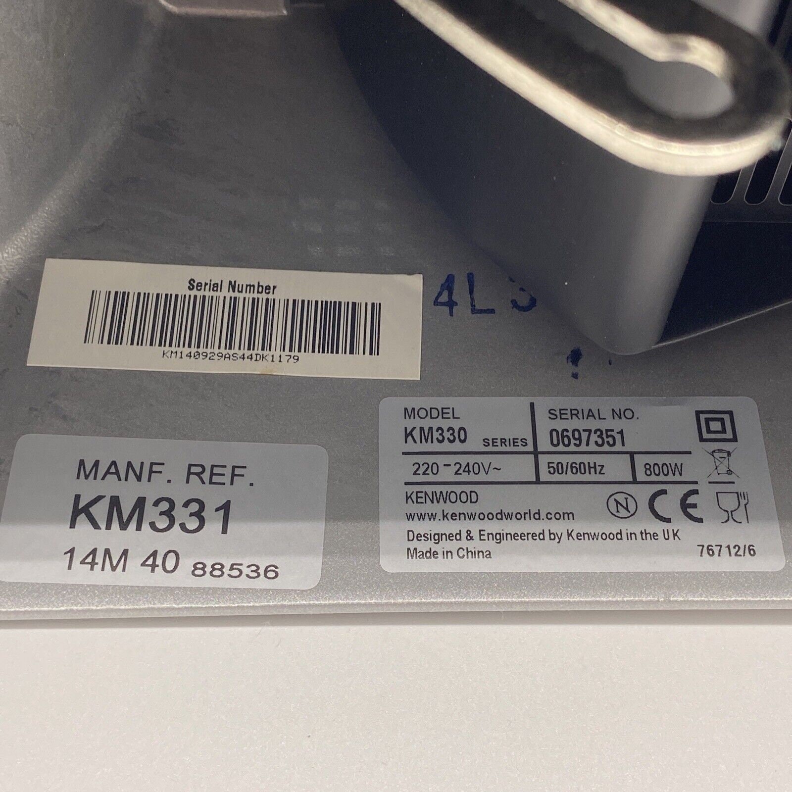 Kenwood Chef KM330 Series Mixer Unit Only Runs Has Oil Leak Etsy