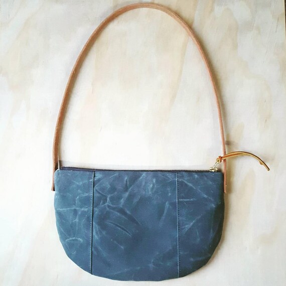 waxed canvas handbag
