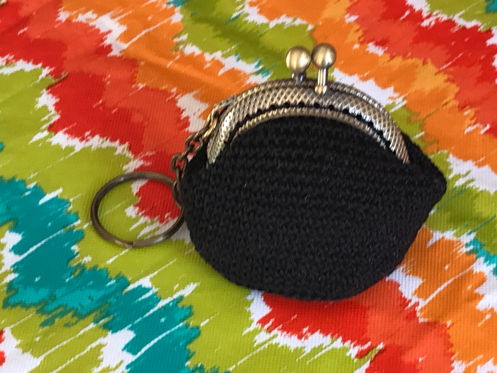 HANDMADE crochet COIN PURSE Keychains Etsy