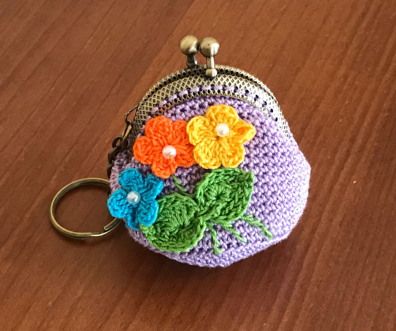 HANDMADE Crochet COIN PURSE Keychains Etsy UK