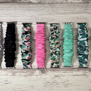 Scrunchie band compatible with apple watch, Scrunchie watch band for your apple watch, Apple watch scrunchie band.