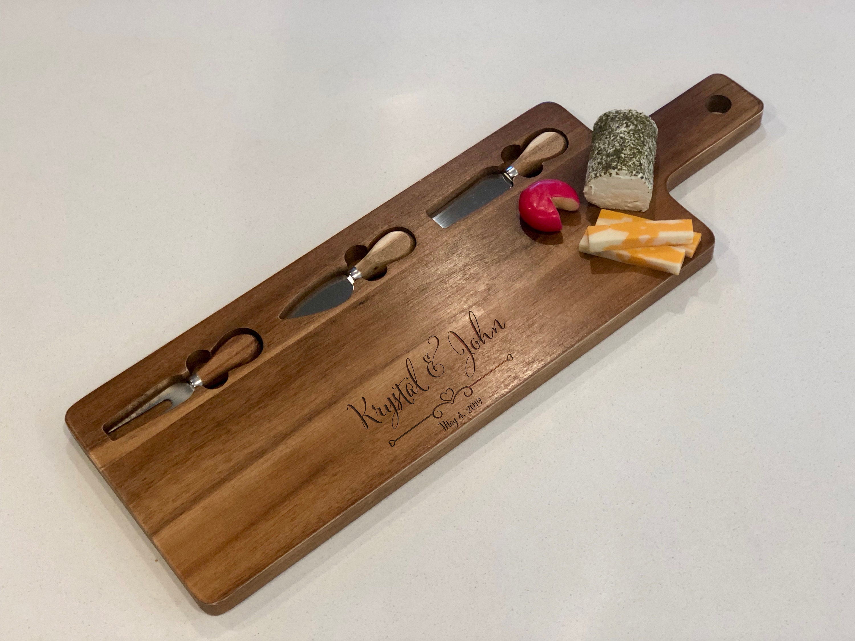 Personalized Cheese Board Cheese board with tools Etsy