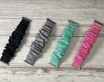 Scrunchie band compatible with apple watch, Scrunchie watch band for your apple watch, Apple watch scrunchie band.