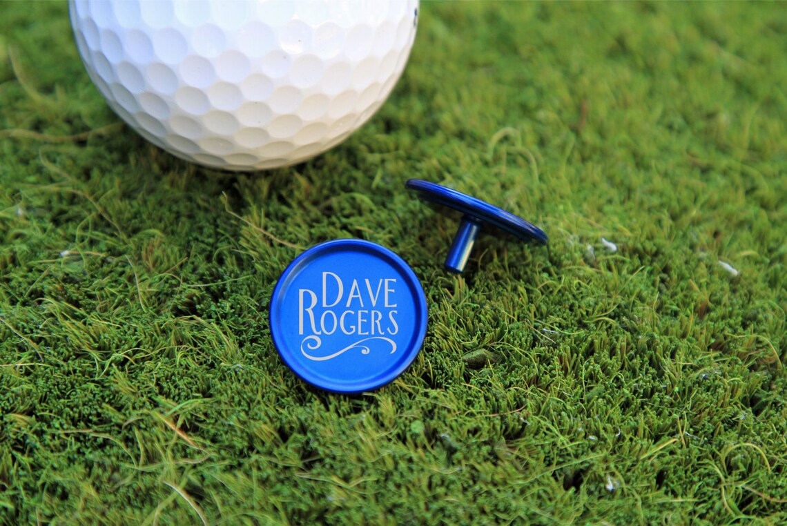 SET OF 6 Personalized Golf Ball Marker Golf Ball Marker Etsy Canada
