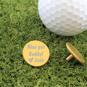 SET OF 6, Personalized Golf Ball Marker, Golf Ball Marker, Ball Marker, Golf Gift, Golf Gift for him, Gift for him, Fathers Day Gift
