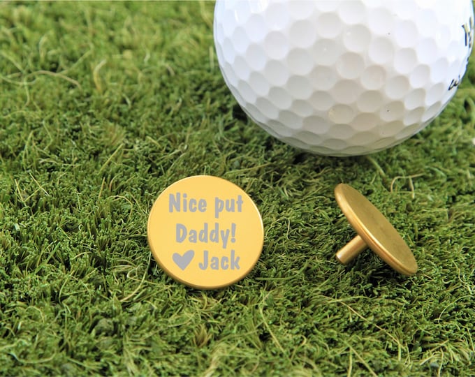 SET OF 6, Personalized Golf Ball Marker, Golf Ball Marker, Ball Marker, Golf Gift, Golf Gift for him, Gift for him, Fathers Day Gift