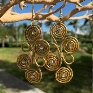 Golden Grass Vintage Eco-Friendly con Swarovski Crystal