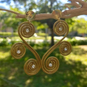 Golden Grass Vintage Eco-Friendly con Swarovski Crystal