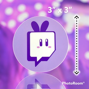 Gamer Girl Twitch Bunny Matte Sticker