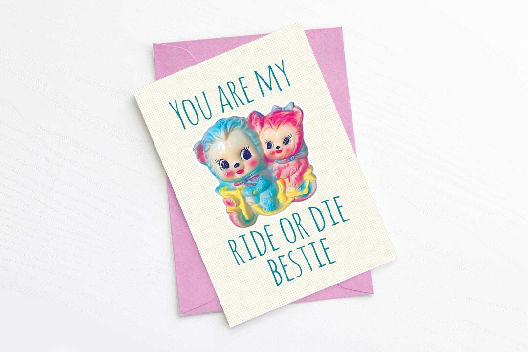 Cute Greeting Card for Best Friend, Bestie Gift - Weird Stuff - Funny ...