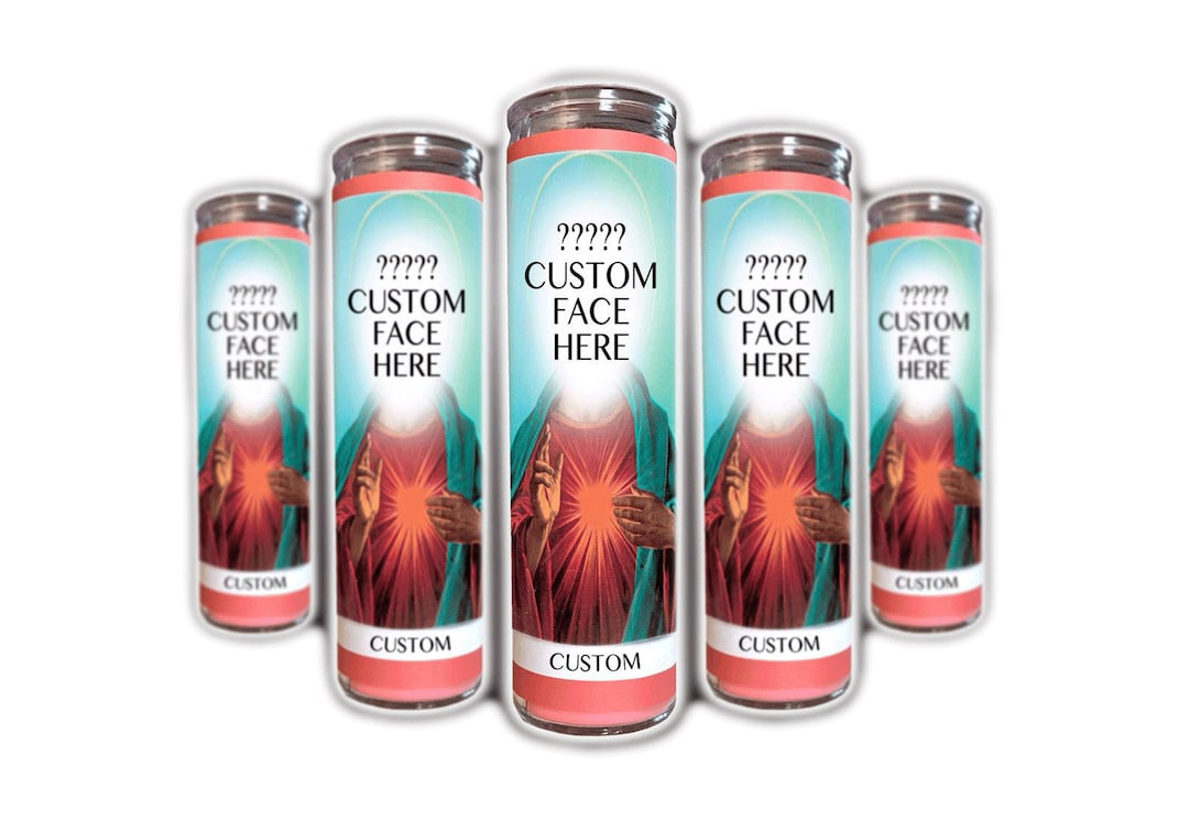 Custom Saint Candle Funny Personalized Gift Custom Prayer Candle for