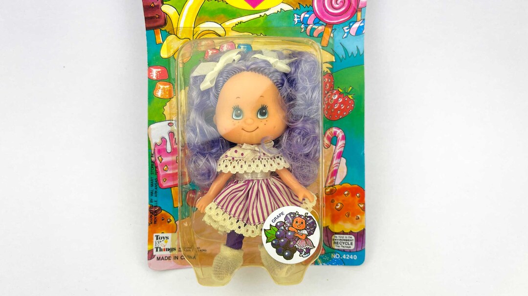 Vintage Sweet Scents Candy Doll, Purple Grape Scent, in Original