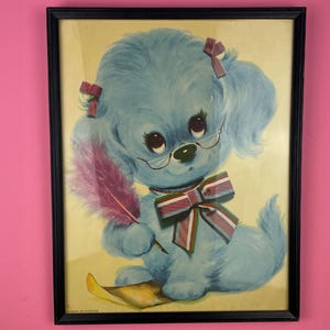 Original Vintage 1970 COLONIAL STUDIOS Kitsch Puppy Dog