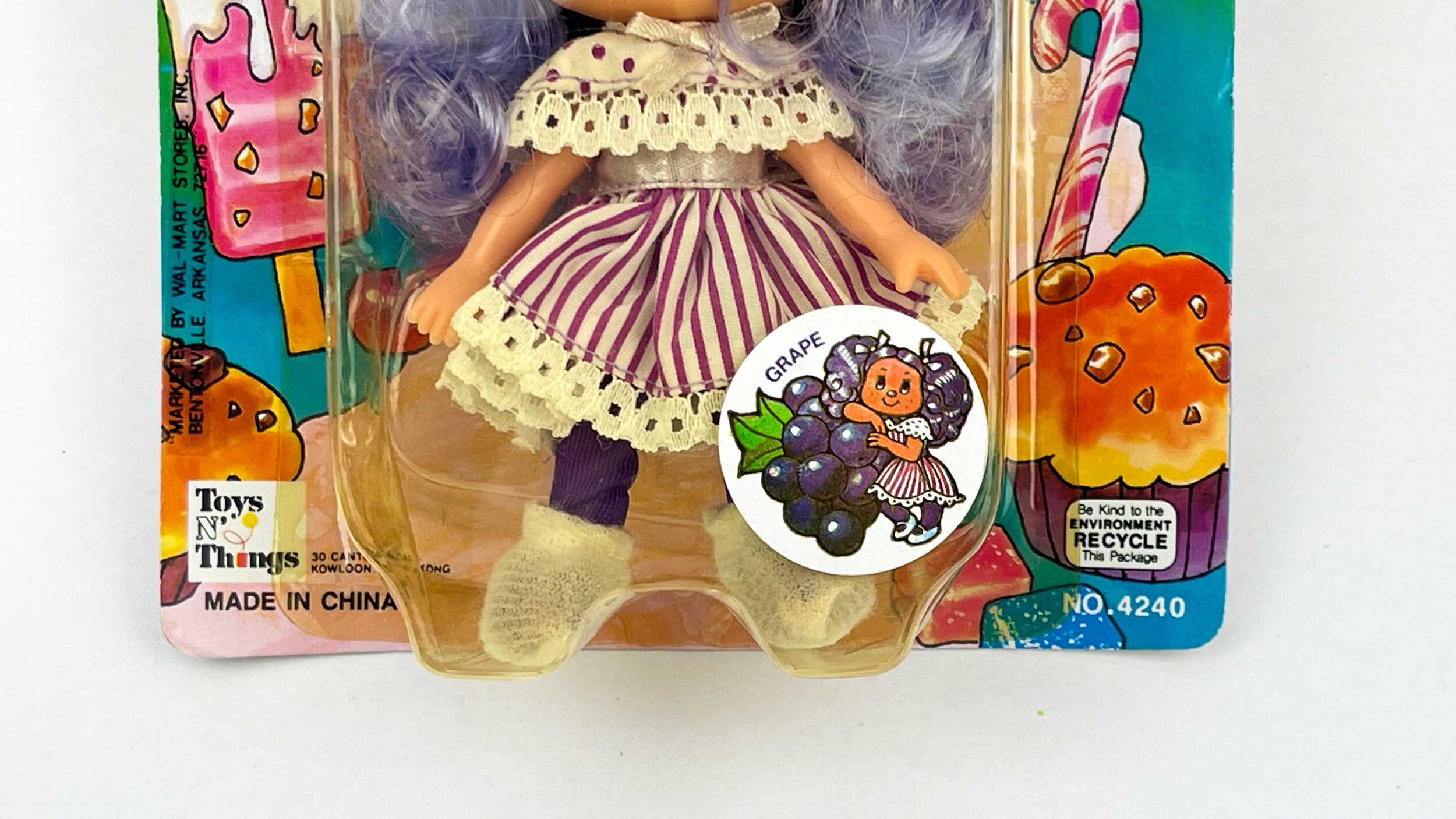 Vintage Sweet Scents Candy Doll, Purple Grape Scent, in