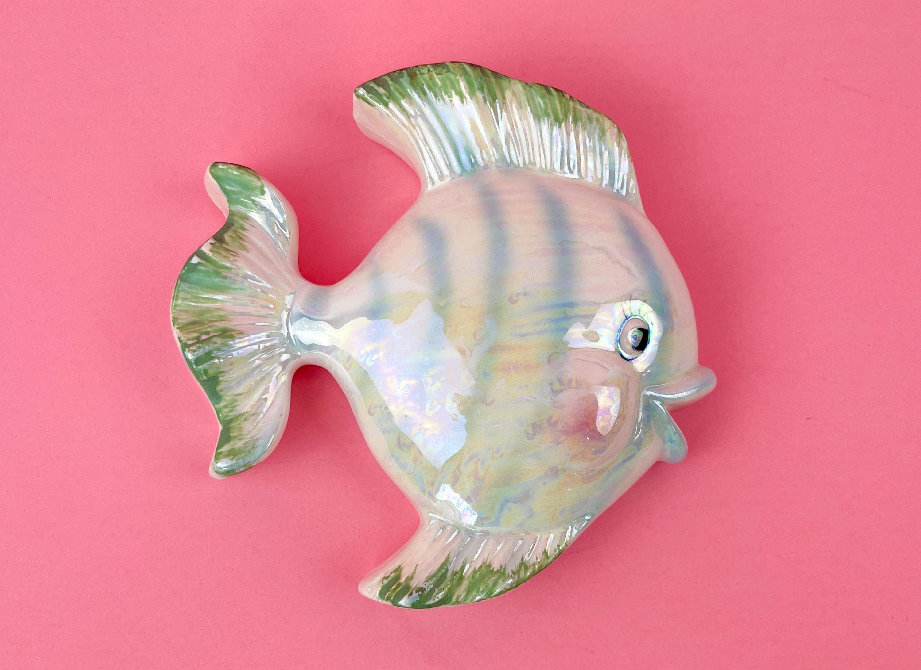 Vintage Ceramic Wall Fish - Etsy