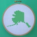Alaska Cross Stitch Pattern -- United States Cross Stitch Series